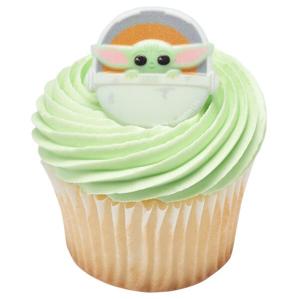Star Wars The Mandalorian The Child Cupcake Rings, 12ct