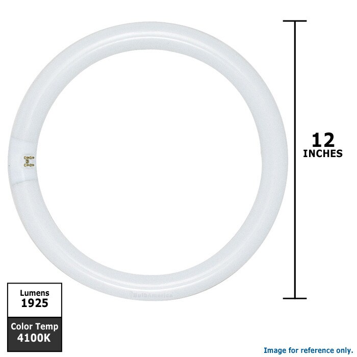 Satco FC12T9 32w 12 inch 4100k Cool White G10Q Circline Fluorescent Light Bulb