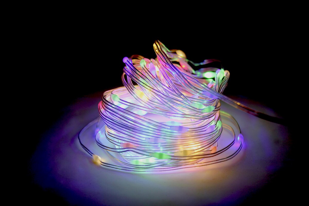 100 LED Firefly String Lights - 32ft Length - Plug-in for Effortless Indoor and Outdoor Decorative Lighting for Holidays, Parties, Weddings, and Everyday Ambiance