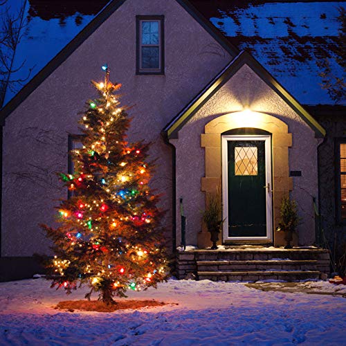 105ft 300 LED Christmas String Lights, End-to-End Plug 8 Modes Christmas Lights - UL Certified - Outdoor Indoor Fairy Lights Christmas Tree, Patio, Garden, Party, Wedding, Holiday (Multicolor)