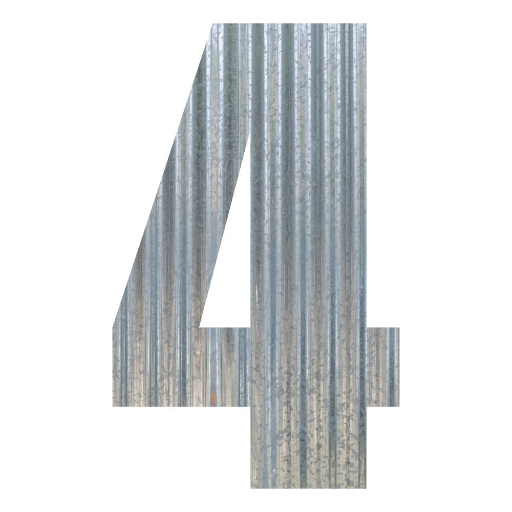 Corrugated Metal Letters and Numbers - image36