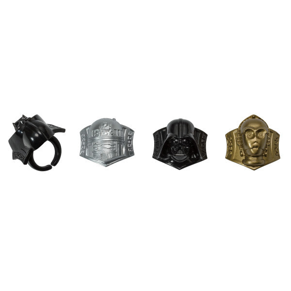 Star Wars Darth Vader, R2-D2, C-3PO Cupcake Rings, 12ct