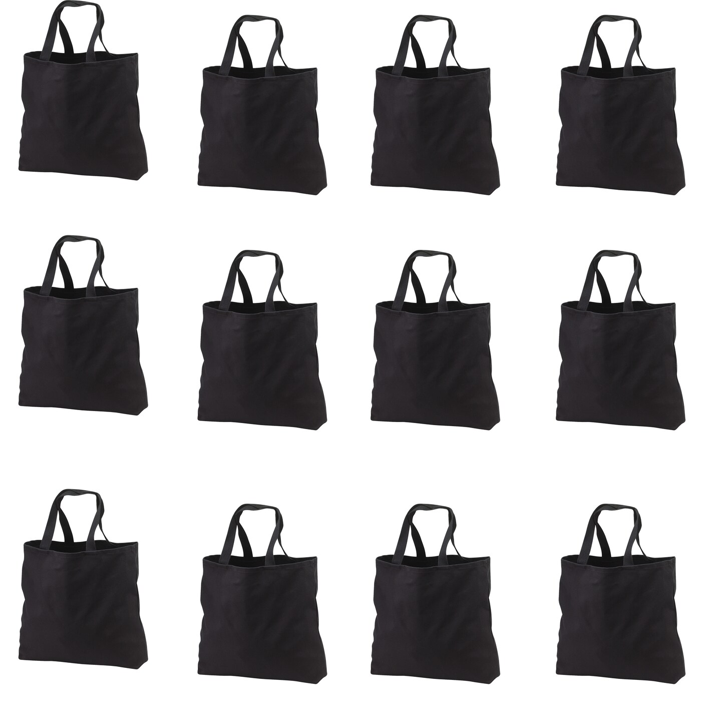 Multipack Heavy Canvas Twill Convention Bag | Reusable Blank Party ...