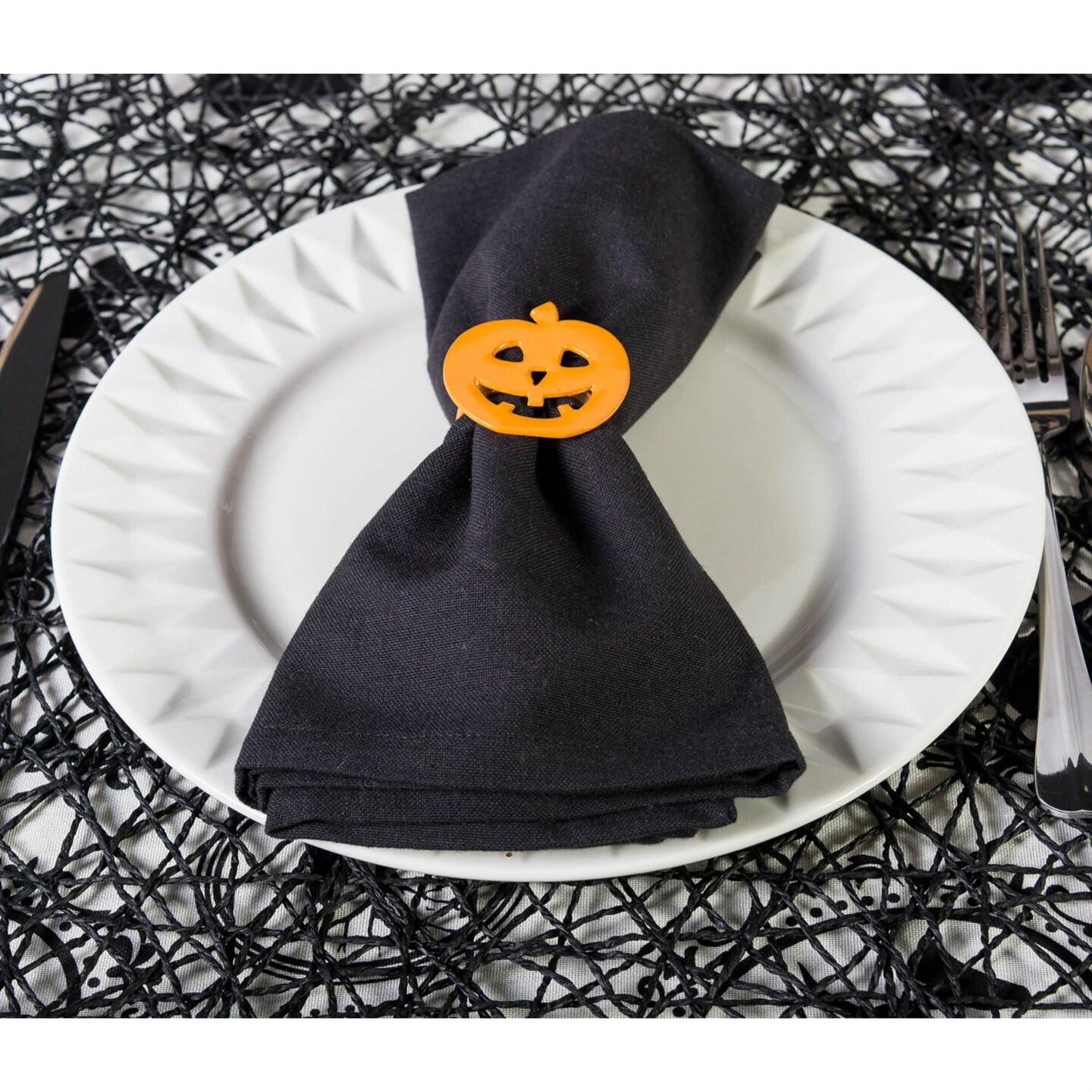 DII Black Napkin (Set of 6)