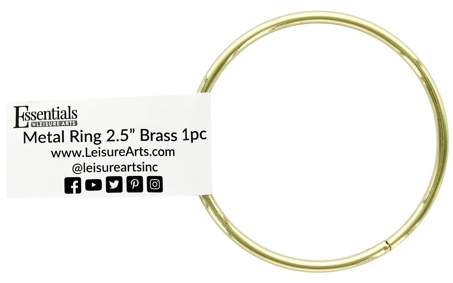EBL Metal Ring 2.5&#x22; Brass