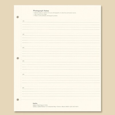 Gallery Leather Photo Album 4x6-3 Ring Binder Photo Album, 60 Pages for 120 Photos, Fillable, Can Fit 8x10 and 5x7 Photos, Handcrafted - 11.75 x 10.5 &#x22;
