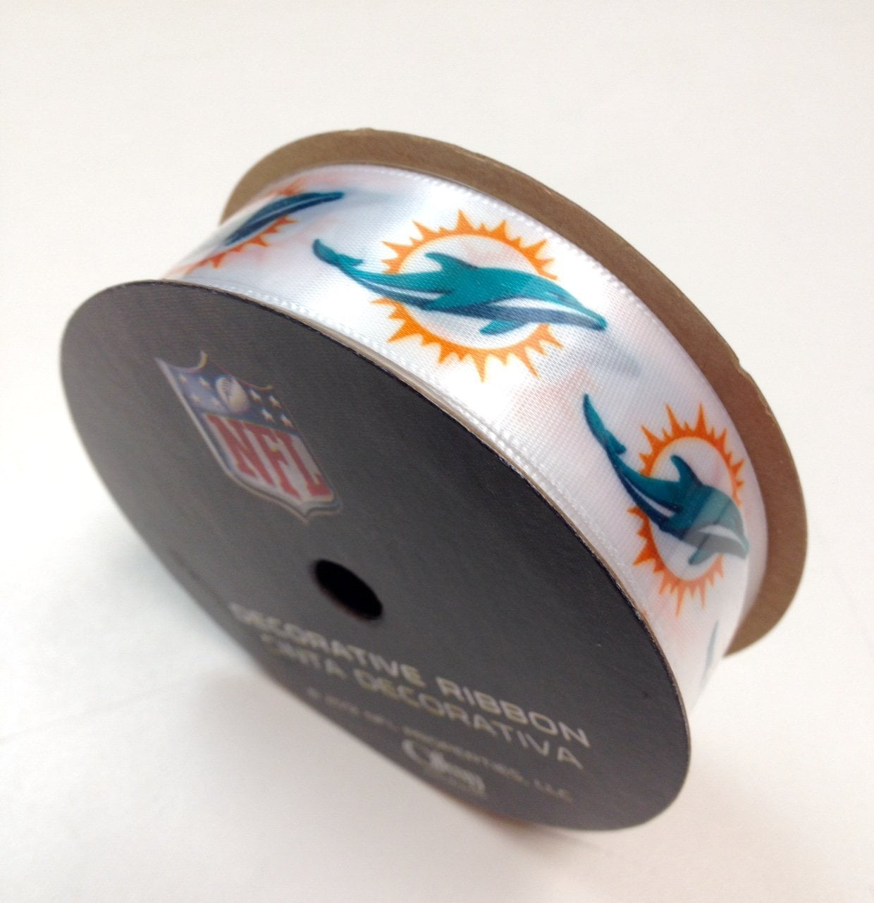 Dolphins Printed Ribbon 7/8-Inch Width, 9 Foot Spool