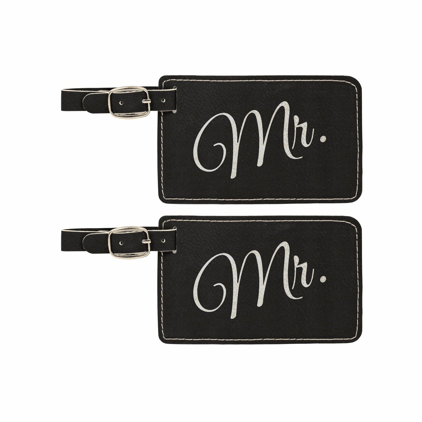 Luggage Tags Mr. Travel Gifts Accessories for Women Men 2 pack Laser ...