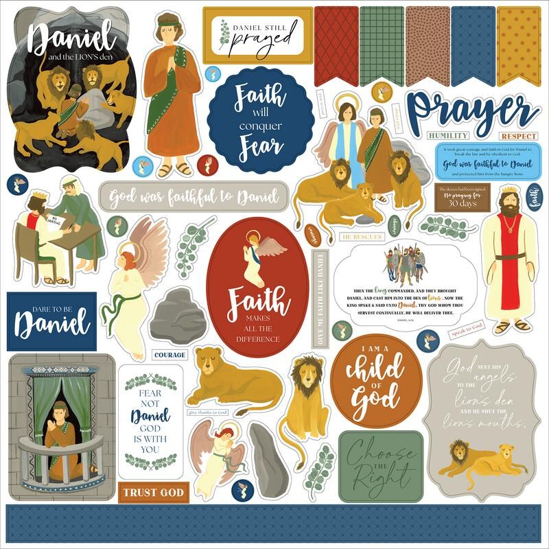 Bible Stories: Daniel And The Lion's Den Element Sticker - Echo Park