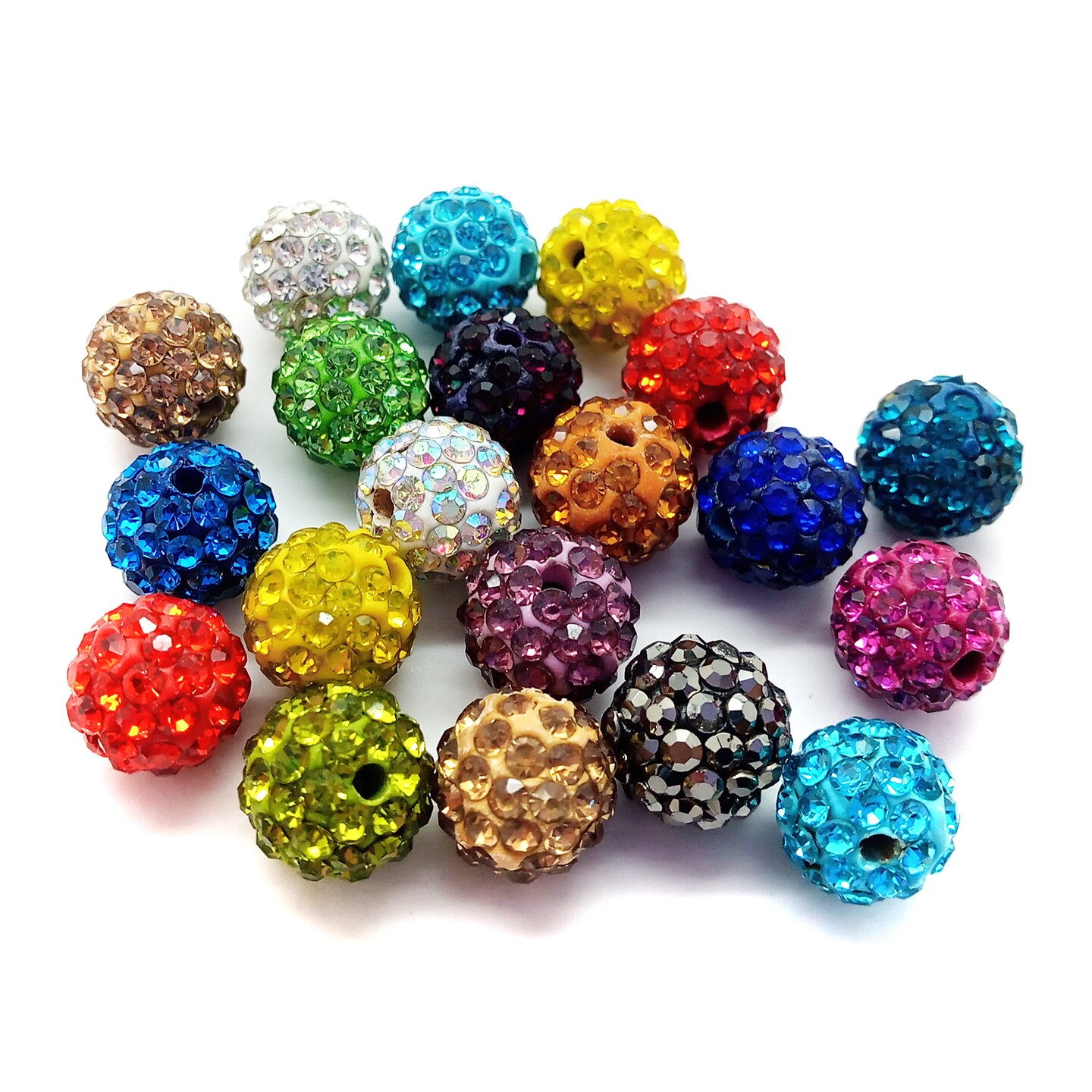 Rhinestone on sale pave beads