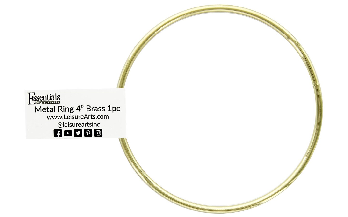 EBL Metal Ring 4&#x22; Brass