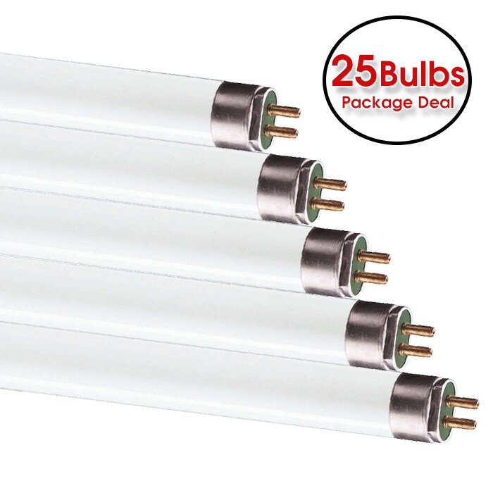 25 pk - Ushio 28w 46in T5 G5 4100k Fluorescent Linear Tube Light