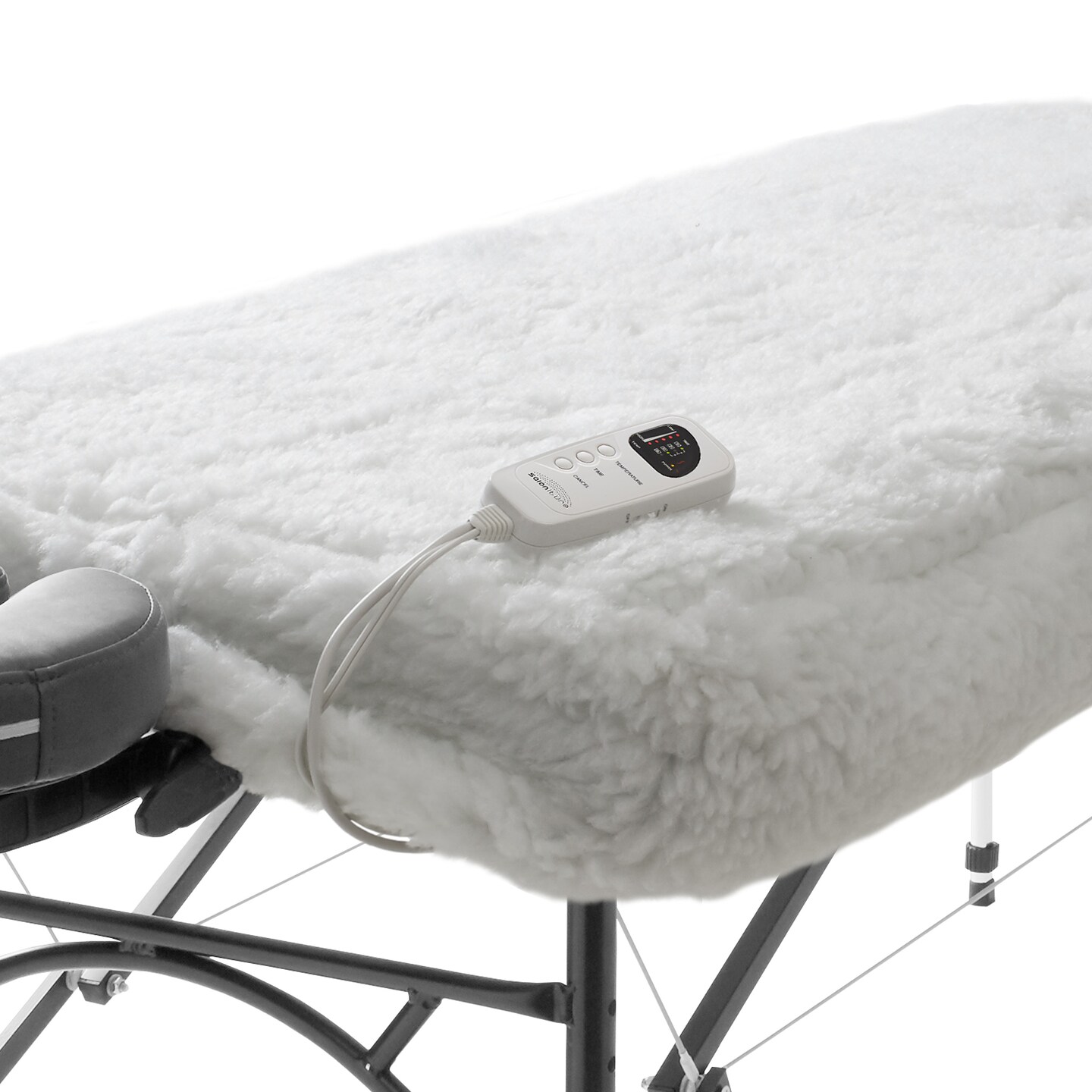Saloniture Professional Fleece Massage Table Warmer and Heating Pad Set, 72&#x22; x 30&#x22;, Digital LED Controller with Five Heat Settings