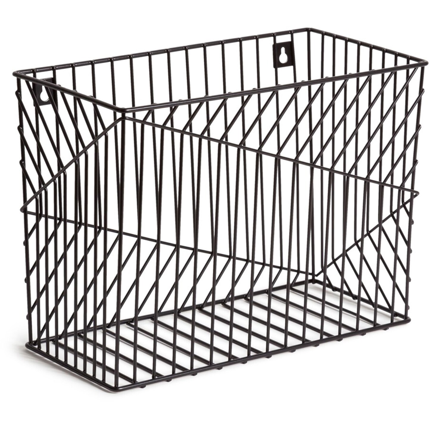 U Brands Vena Desk Organization Collection Hanging File Basket - 9.5&#x22;, x 6.8&#x22; Width12.4&#x22;, Metal