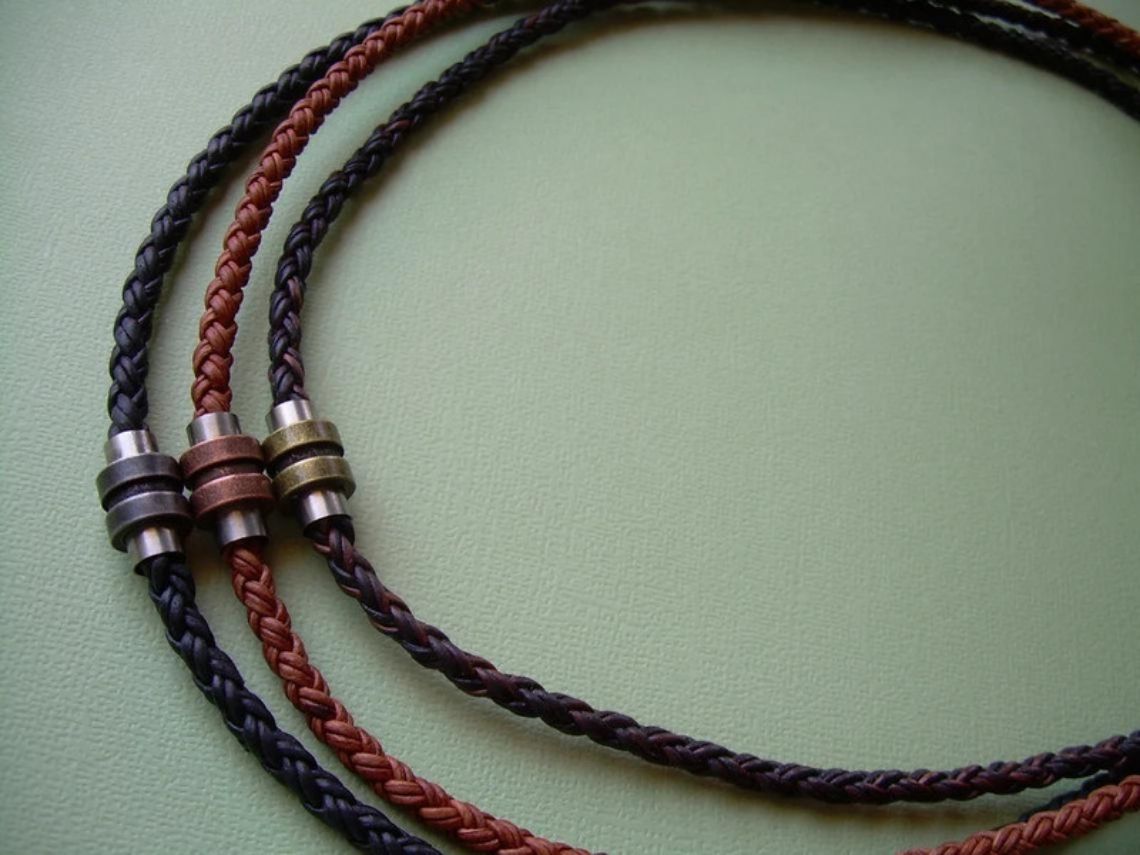 Braided Leather Choker Necklace For Men Black/Brown With Stainless Steel  Magnetic Clasp Perfect Male Mens Jewelry Gift UNM27A From Andyandalanshop,  $7.43 | DHgate.Com