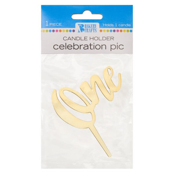 One Plastic Candle Holder, 1ct
