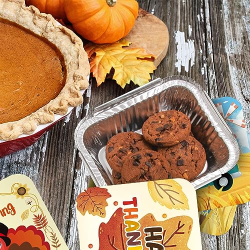 Thanksgiving Aluminum To-Go 5 x 7.5 Containers with Board Lids | Party City
