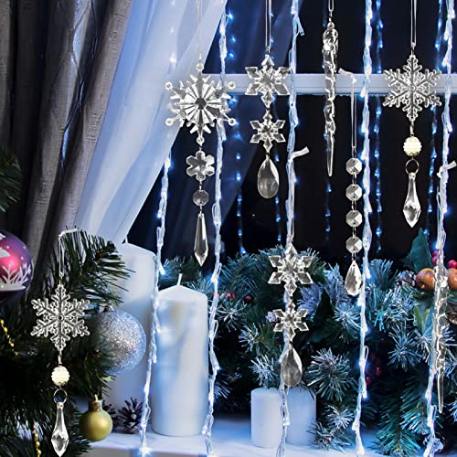  GuassLee Christmas Hanging Snowflakes Decorations