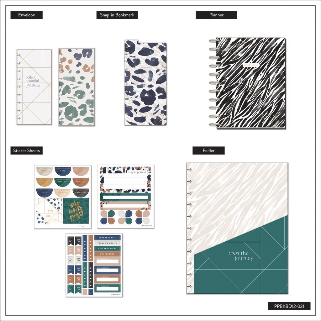 Happy Planner 12-Month Big Planner Box Kit-Gone Wild July '23 To June '24