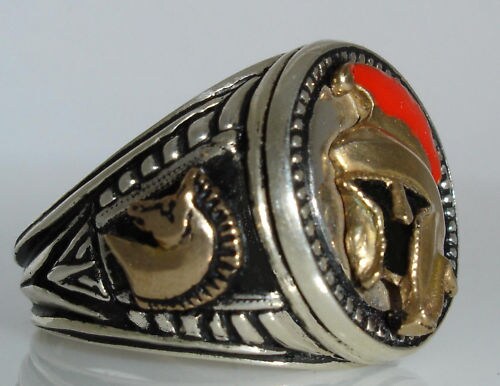 Trojan Bronze helmet cheapest sterling silver ring