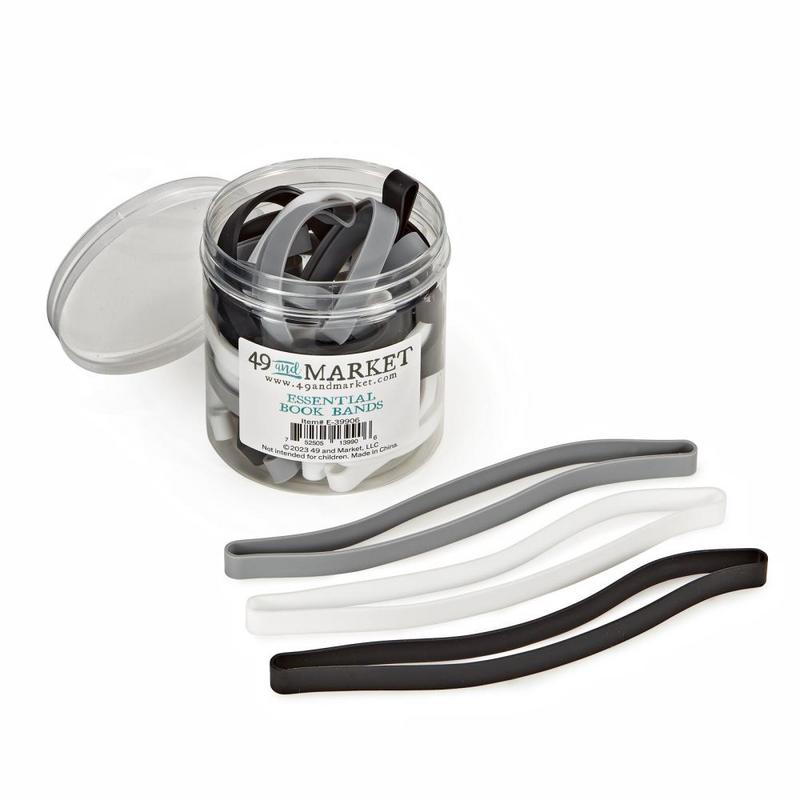 Individual Neutral Essential Book Bands In A Jar - 49 and Market