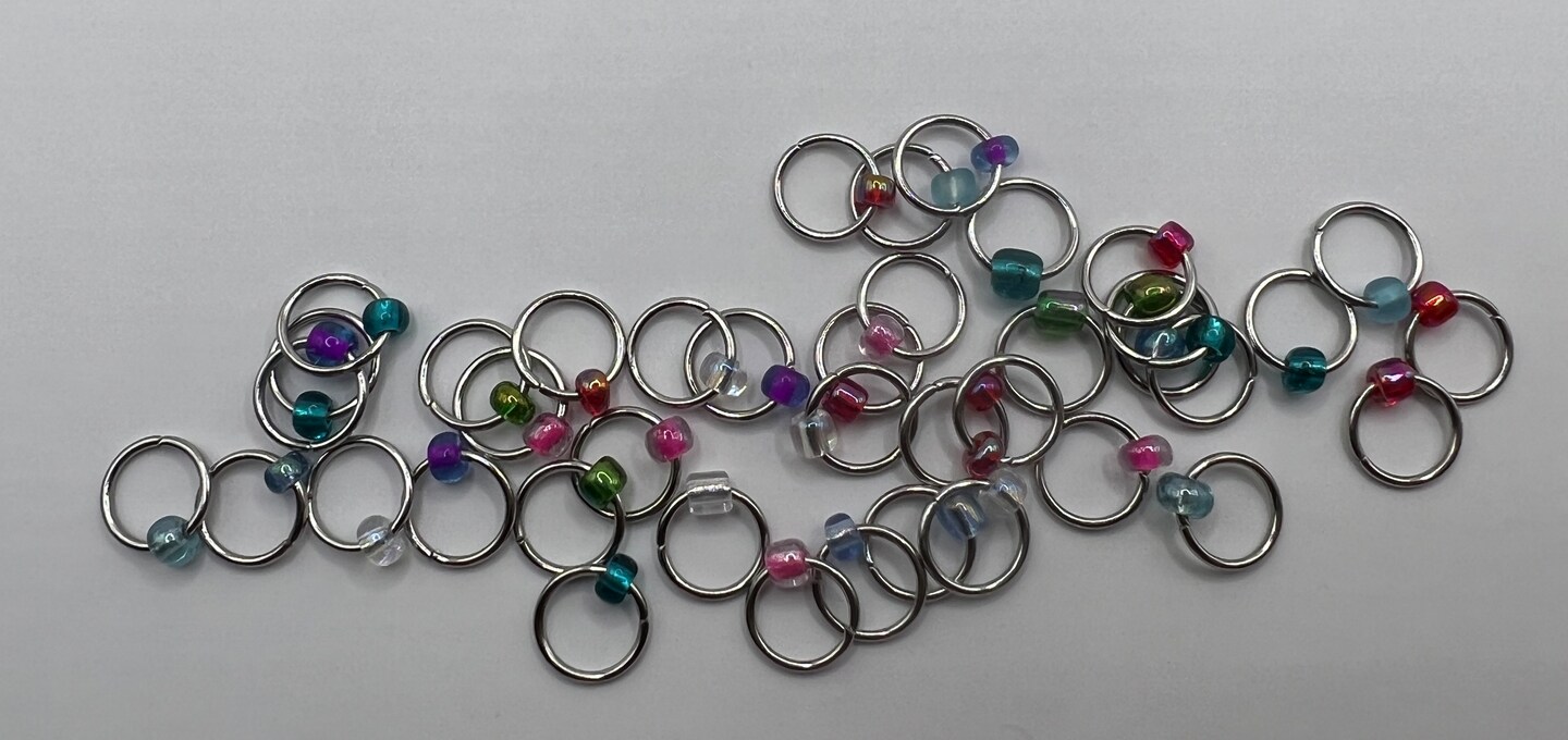 Snag-Free Handmade Closed O Ring Stitch Markers for Knitting - Choose your  quantity!