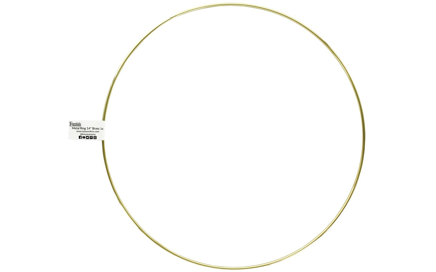 EBL Metal Ring 14&#x22; Brass