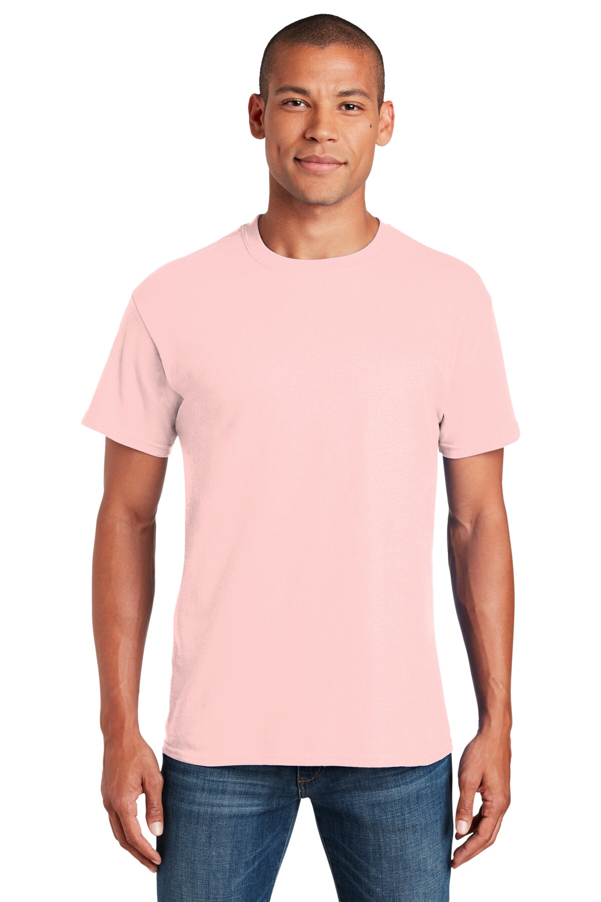 Gildan Crewneck Heavy Cotton Short Sleeve T-Shirt 5.3 oz 100% Cotton Classic Unisex Fit Everyday Blank Tee for Custom Printing