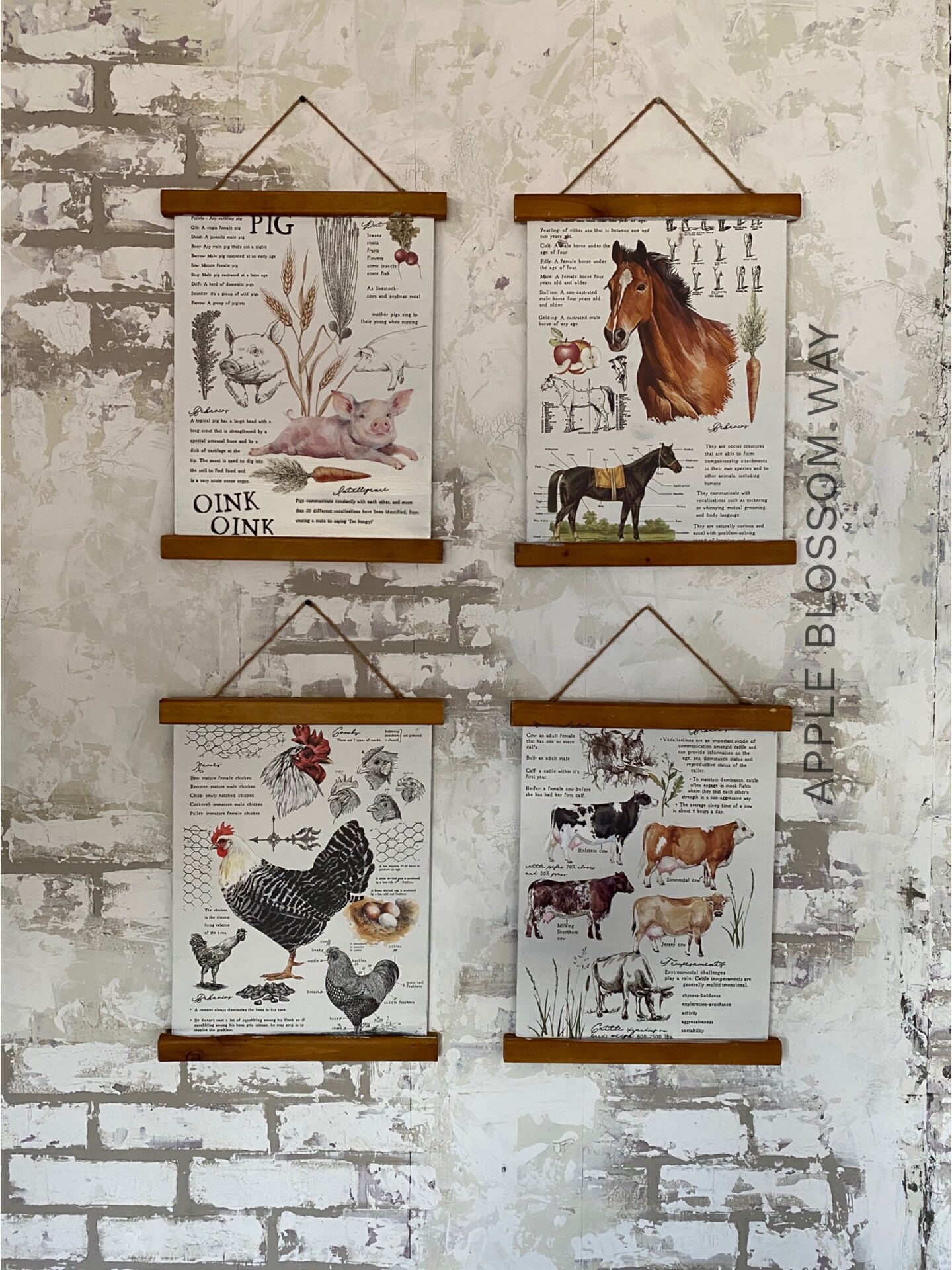 Redesign with Prima Redesign Decor Transfers&#xAE; Farm Life Total Sheet Size 24&#x22;x35&#x22;,Cut Into 2 Sheets 655350646165