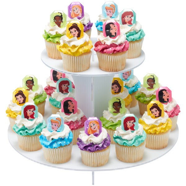 Disney Princess Characters Cupcake Rings, 12ct