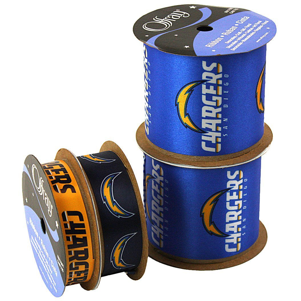 Chargers NFL Printed Ribbon 4 Pack