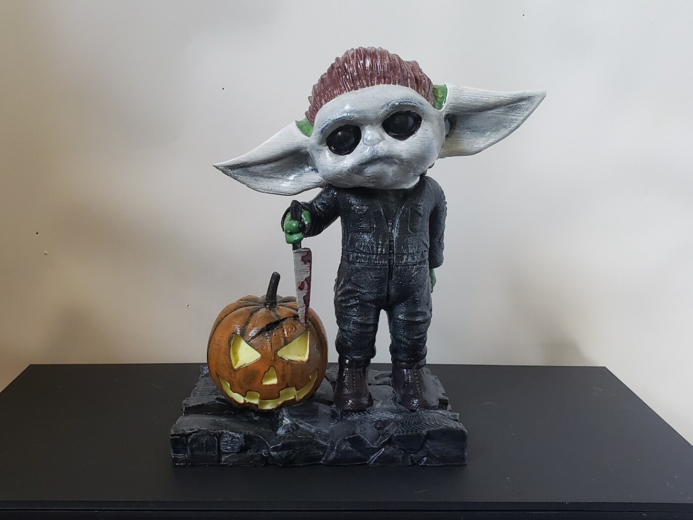 Grogu Michael Myers - 3D Printed Hand Painted Baby Yoda What If Horror ...