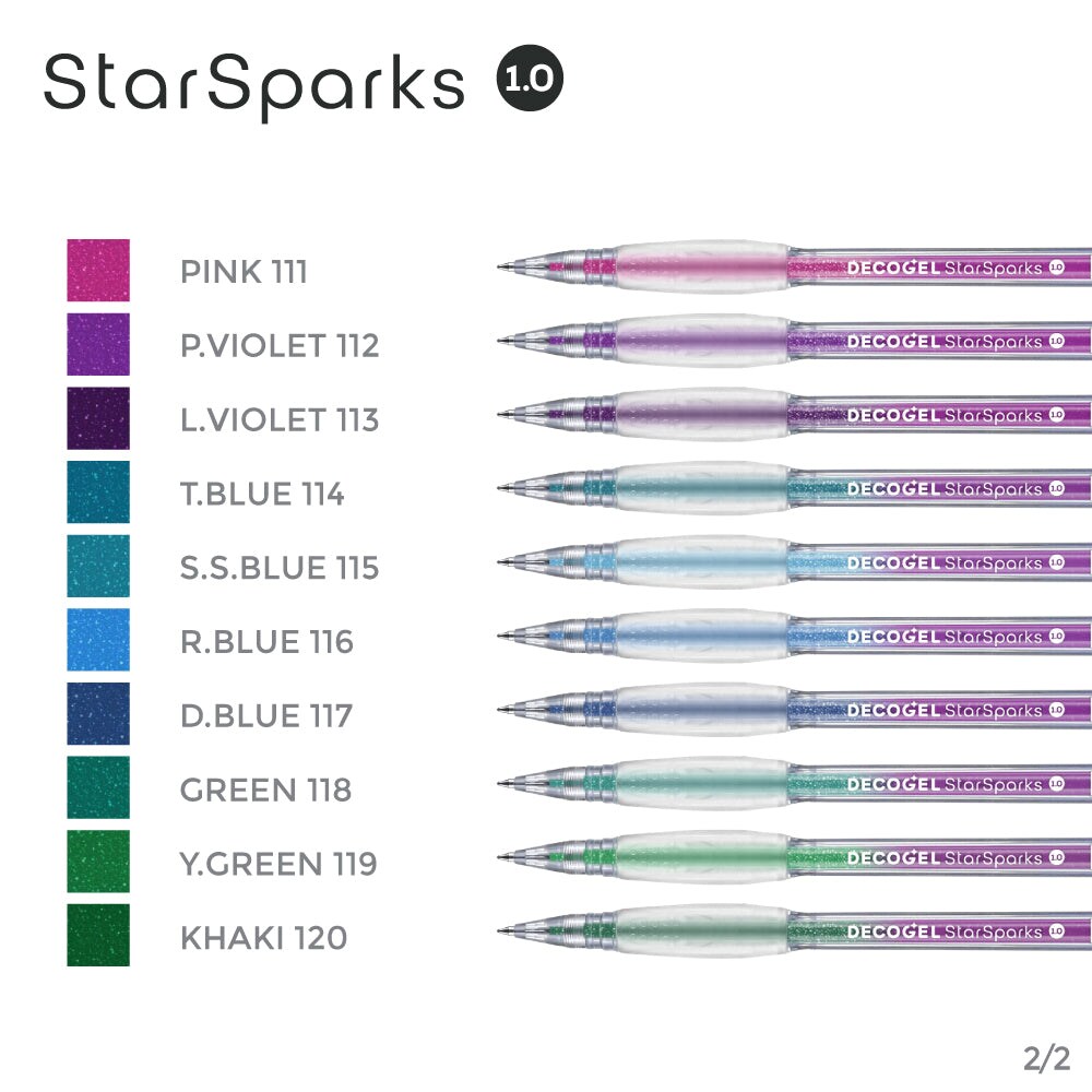 DecoGel 1.0 Star Sparks 20 Colors Set