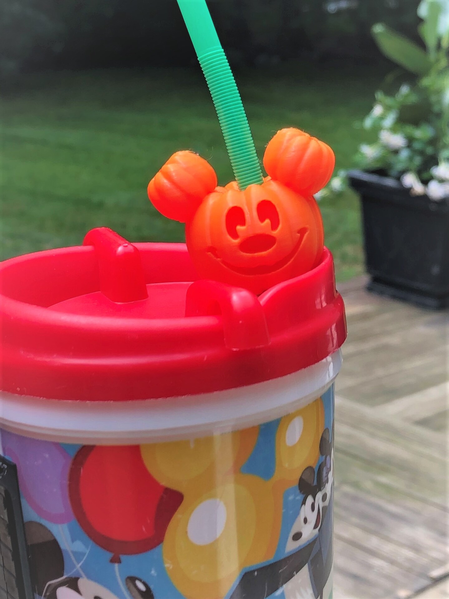 3D Printed Mouse Halloween Pumpkin Straw Decoration, Topper, Kick, Slider,  Fish Extender Gift, Party Favor, Eco Friendly