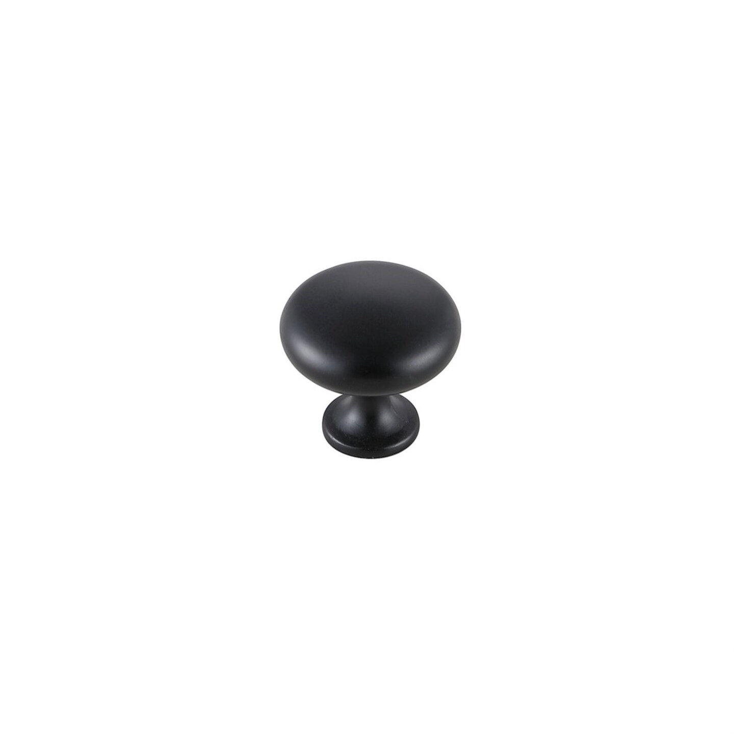 Cadon 1.2&#x22; Diameter Matte Black Mushroom Knob Multipack (Set of 10)