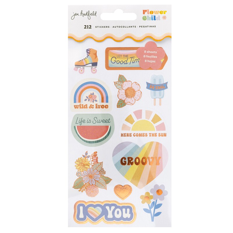 Flower Child Sticker Book - Jen Hadfield