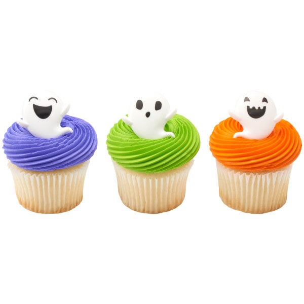 Ghosts Cupcake Rings, 12ct