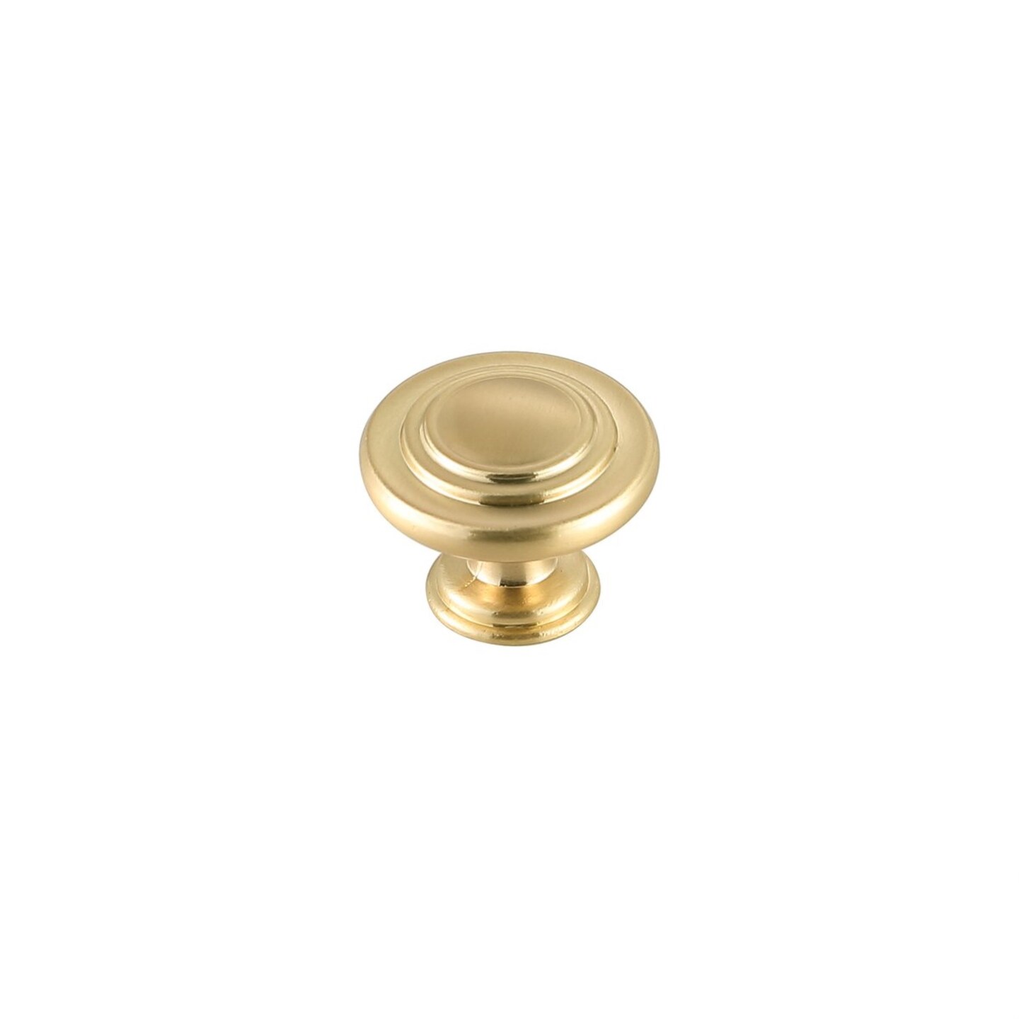 Minu 1.3" Diameter Brushed Gold Mushroom Knob Multipack (Set of 10)