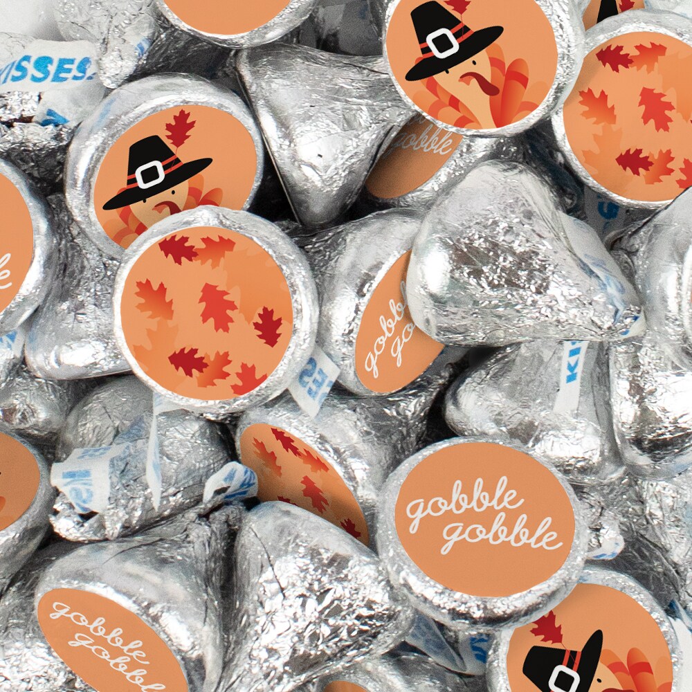 Thanksgiving Candy Party Favors Chocolate Hershey&#x27;s Kisses Bulk - Turkey