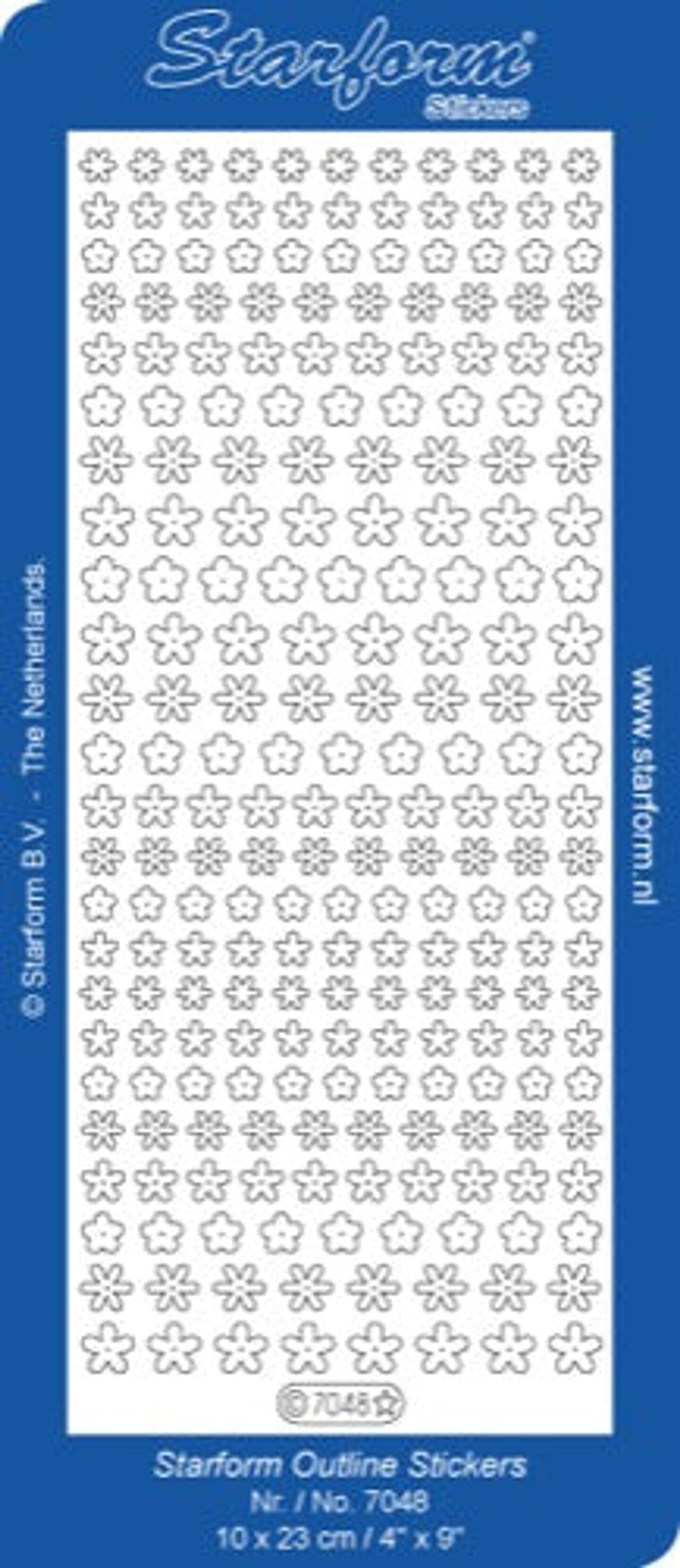 Starform Deco Stickers - Tiny Flowers - Gold