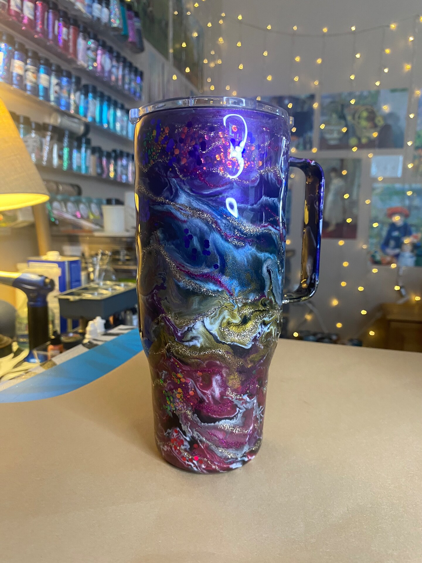 24 Oz Modern Curve Tumbler With Handle 