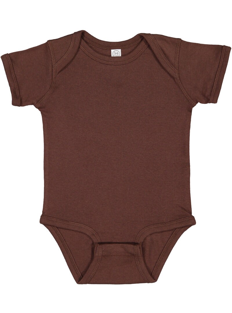 Baby Onesie / Bodysuit -- Short Sleeves -- 100% Cotton by Rabbit Skins&#xAE;