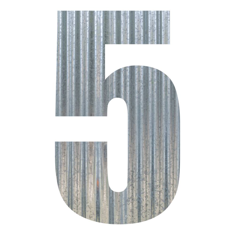 Corrugated Metal Letters and Numbers - image37