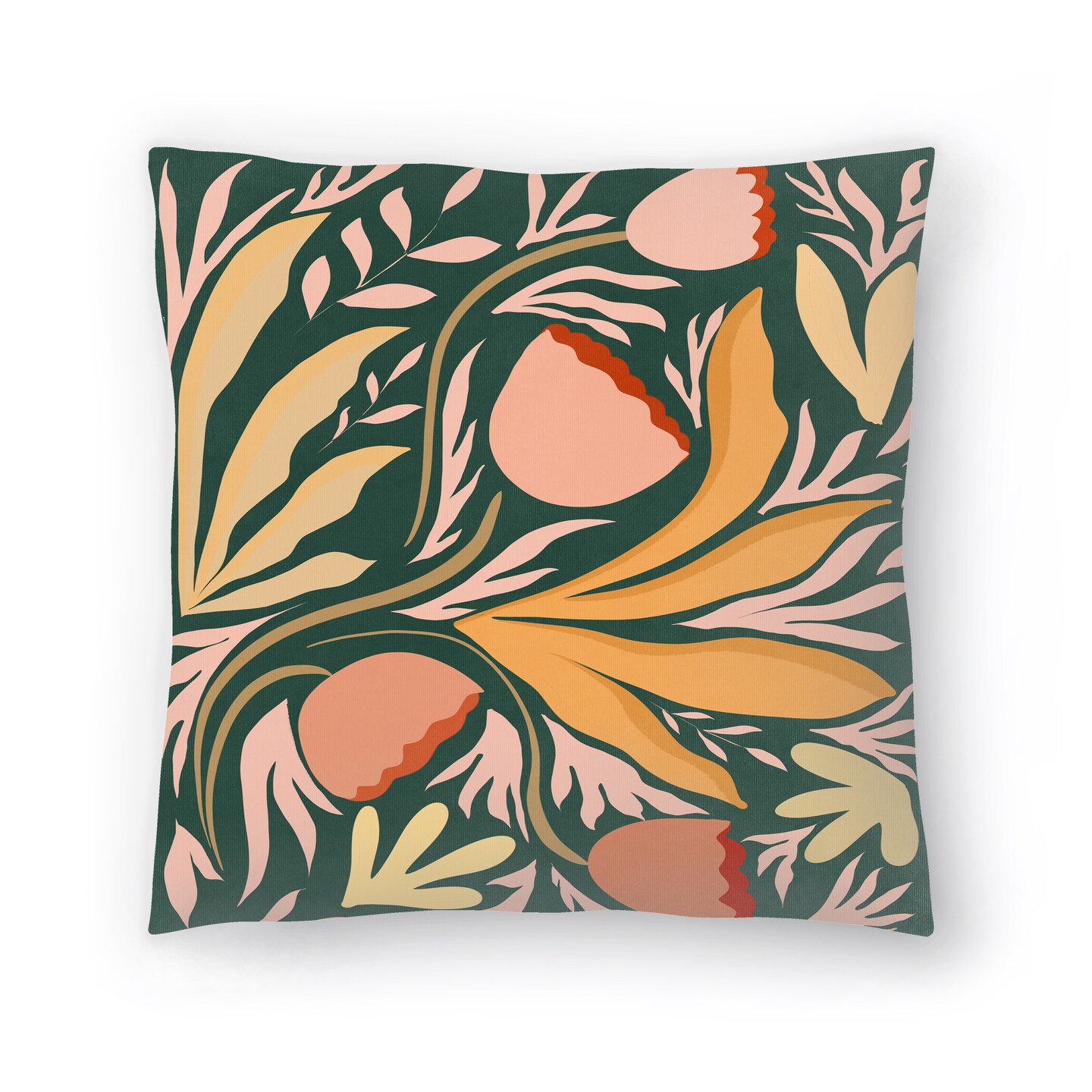 Floral Series by Lunette by Parul Throw Pillow - Americanflat