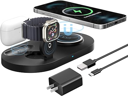 3-in-1 Mag-Safe Wireless Charging Pad