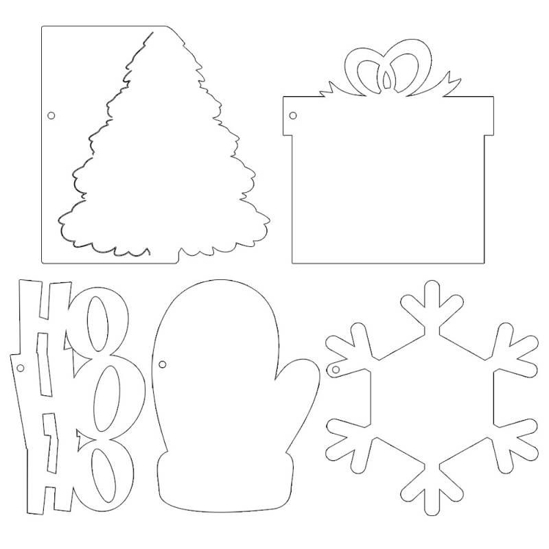 Light Chipboard Album Base - Santa&#x27;s Workshop - P13