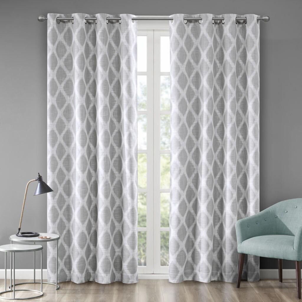Gracie Mills   Printed Ikat Blackout Curtain Panel