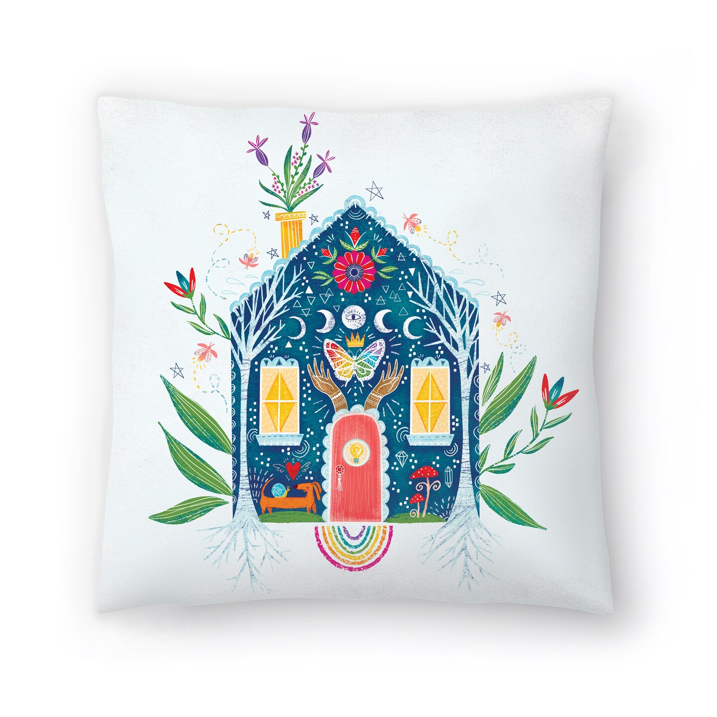 Home by Emiko Rainbow Throw Pillow - Americanflat