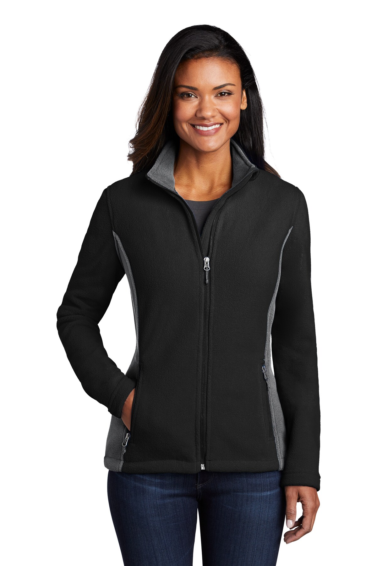Ladies Colorblock Value Fleece Jacket - Popular Quality Apparel with Soft, Lightweight, and Warm Synthetic Fabric Women&#x27;s Jacket | RADYAN