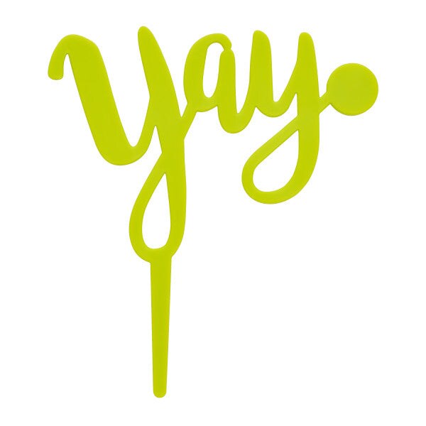 Yay Plastic Candle Holder Cake Topper, 1ct